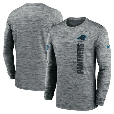 Men's Nike Carolina Panthers 2024 Sideline Velocity Performance Long Sleeve T-Shirt