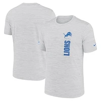 Men's Nike Ash Detroit Lions Sideline Velocity Performance T-Shirt
