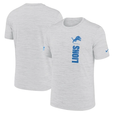 Men's Nike Ash Detroit Lions Sideline Velocity Performance T-Shirt