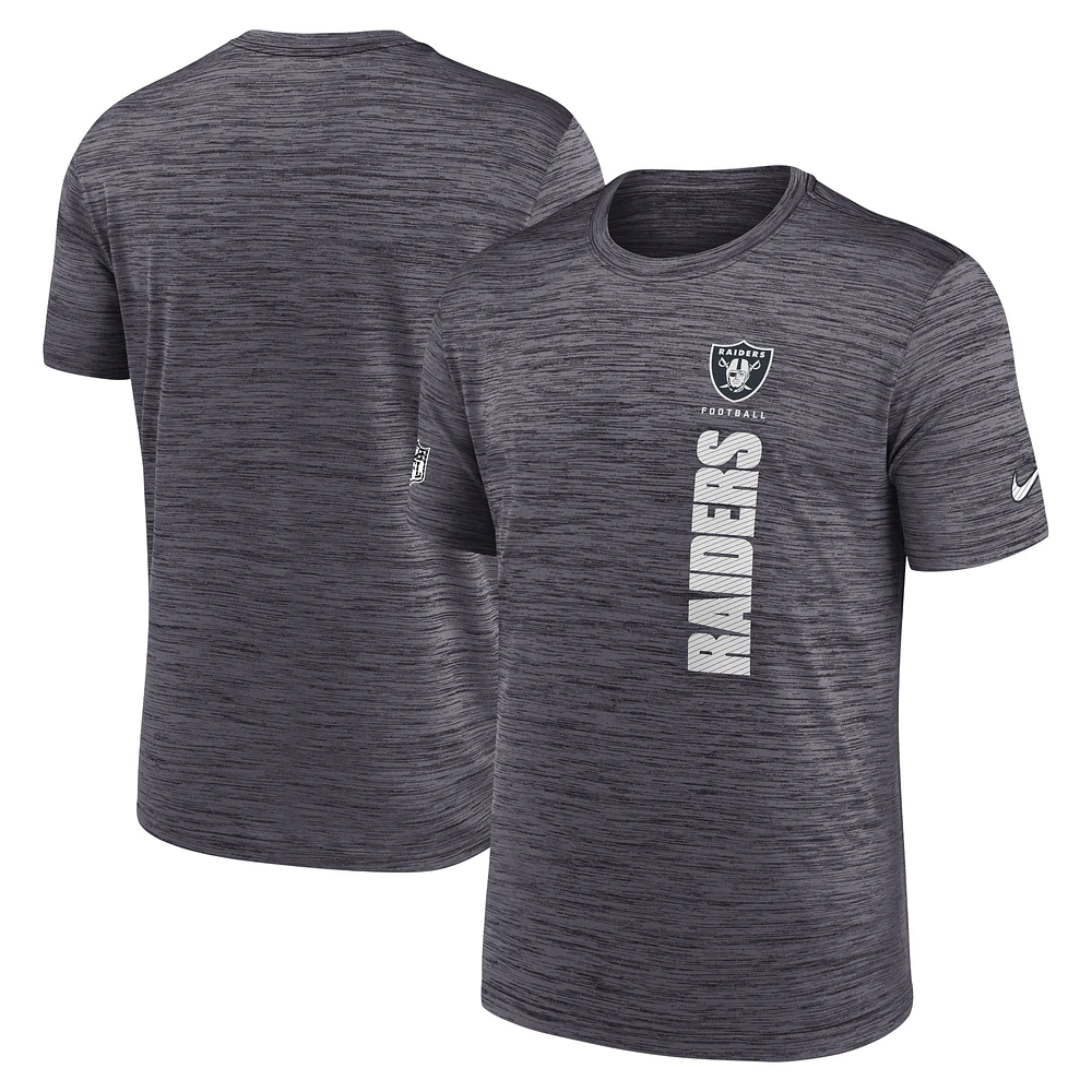 Men's Nike Black Las Vegas Raiders 2024 Sideline Velocity Performance T-Shirt