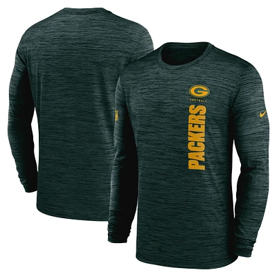 Men's Nike Green Green Bay Packers 2024 Sideline Velocity Performance Long Sleeve T-Shirt