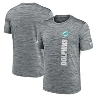 Men's Nike Gray Miami Dolphins 2024 Sideline Velocity Performance T-Shirt