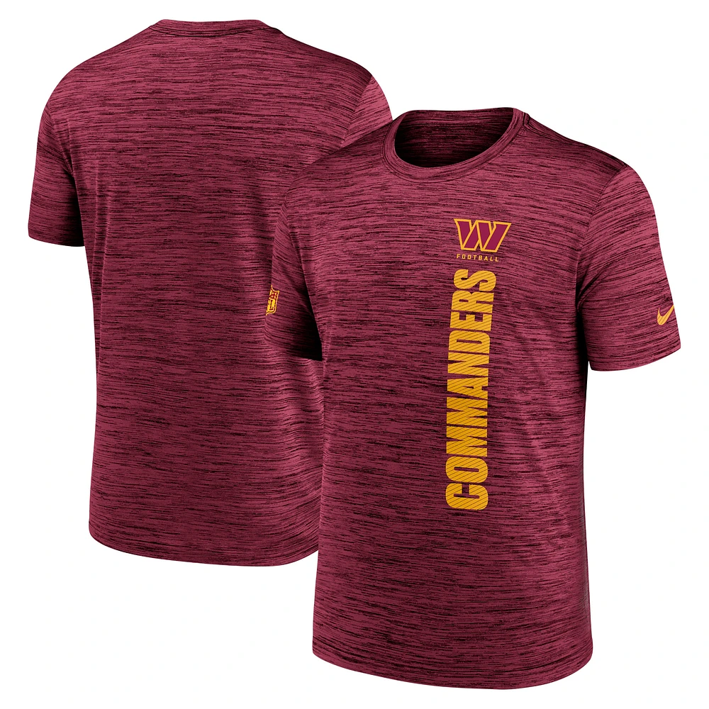 Men's Nike Burgundy Washington Commanders 2024 Sideline Velocity Performance T-Shirt