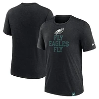 Men's Nike Heather Black Philadelphia Eagles Blitz Tri-Blend T-Shirt