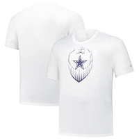 Men's  Nike White Dallas Cowboys Big & Tall Blitz Legend Icon Performance T-Shirt