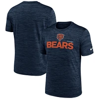 Men's Nike Navy Chicago Bears Blitz Velocity Modern Performance T-Shirt