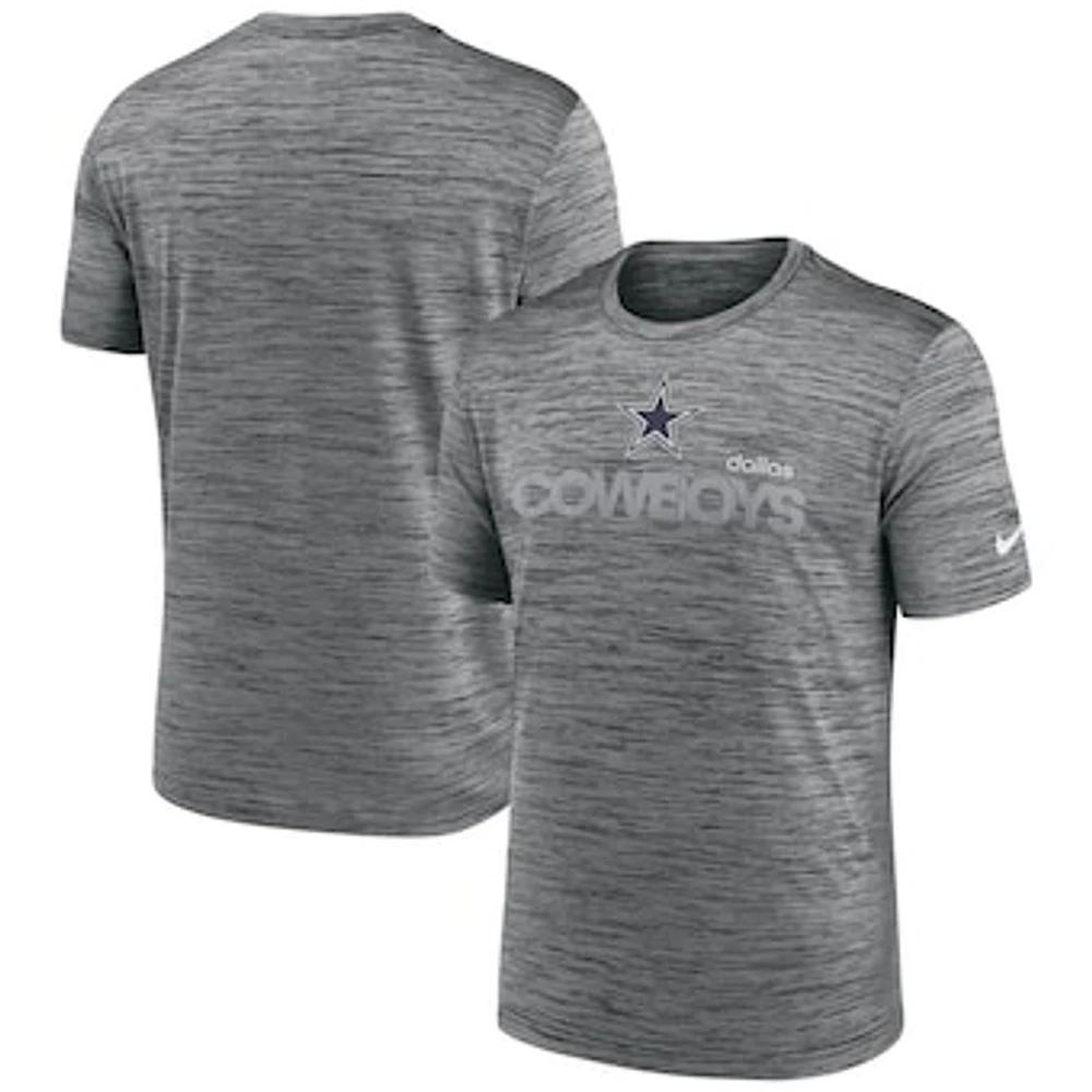 Men's Nike Anthracite Dallas Cowboys Blitz Velocity Modern Performance T-Shirt