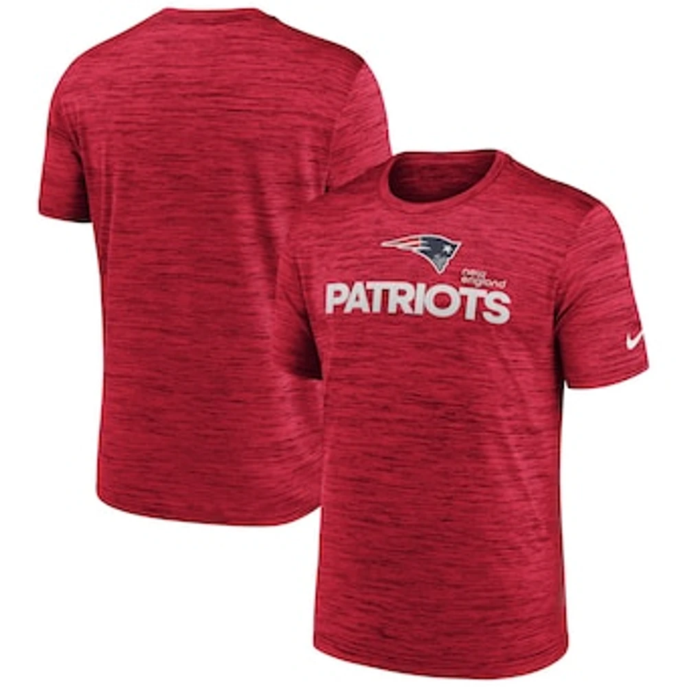 Men's Nike Red New England Patriots Blitz Velocity Modern Performance T-Shirt