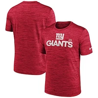 Men's Nike Red New York Giants Blitz Velocity Modern Performance T-Shirt