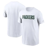 Men's Nike Green Bay Packers Primetime Wordmark Essential T-Shirt