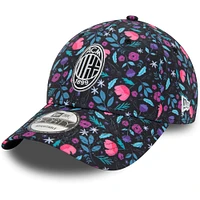 Men's New Era Black AC Milan Floral 9FORTY Adjustable Hat