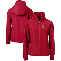 Women's Cutter & Buck  Red Boston Sox Charter Eco Recycled Full-Zip Jacket