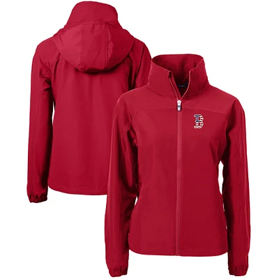 Women's Cutter & Buck  Red Boston Sox Charter Eco Recycled Full-Zip Jacket