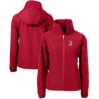 Women's Cutter & Buck  Red Boston Sox Charter Eco Recycled Full-Zip Jacket