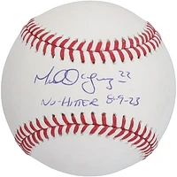 Michael Lorenzen Philadelphia Phillies Autographed Baseball with "No Hitter 8-9-23" Inscription