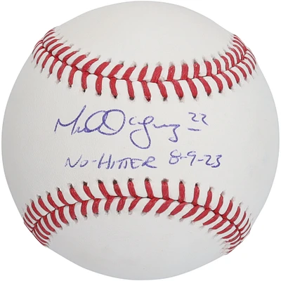Michael Lorenzen Philadelphia Phillies Autographed Baseball with "No Hitter 8-9-23" Inscription