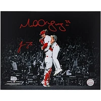 Michael Lorenzen & J.T. Realmuto Philadelphia Phillies Autographed 11" x 14" No-Hitter Spotlight Photograph - Signed in Red Ink