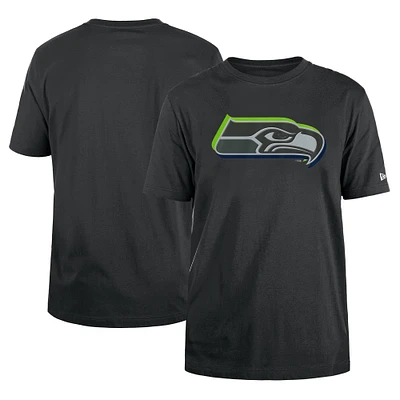 Men's New Era  Charcoal Seattle Seahawks 2024 NFL Draft T-Shirt