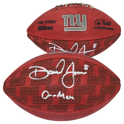 Daniel Jones New York Giants Autographed Wilson Football with Inscription