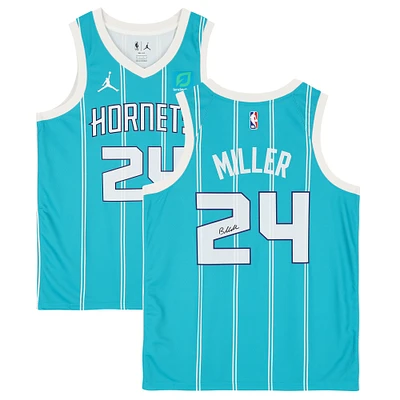 Brandon Miller Charlotte Hornets Autographed Teal Nike Swingman Jersey