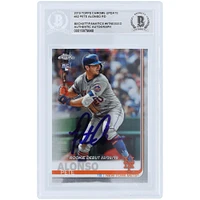 Pete Alonso New York Mets Autographed 2019 Topps Chrome Update #52 Beckett Fanatics Witnessed Authenticated Rookie Card