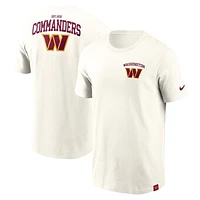 Men's Nike Cream Washington Commanders Blitz Essential T-Shirt