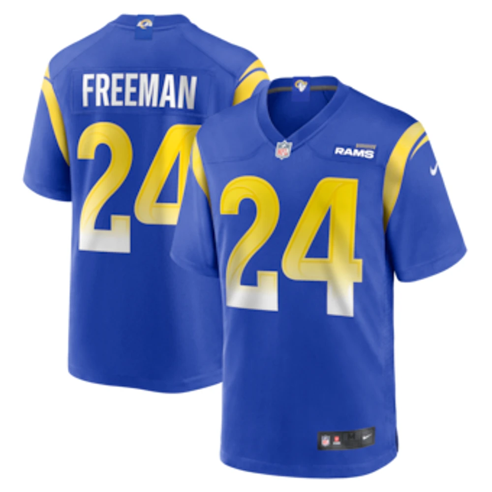 Men's Nike Royce Freeman Royal Los Angeles Rams  Game Jersey