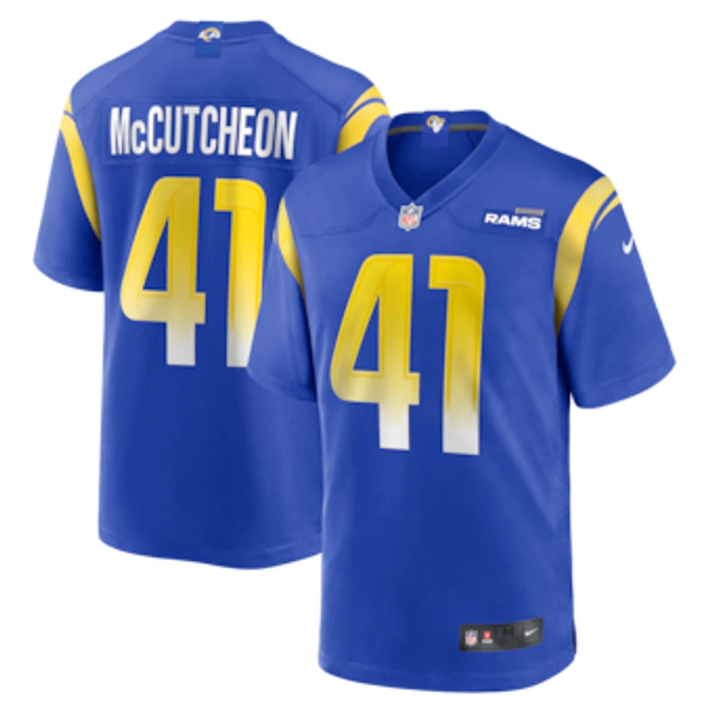 Men's Nike Cameron McCutcheon Royal Los Angeles Rams  Game Jersey