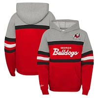 Youth Mitchell & Ness  Red Georgia Bulldogs Head Coach Hoodie