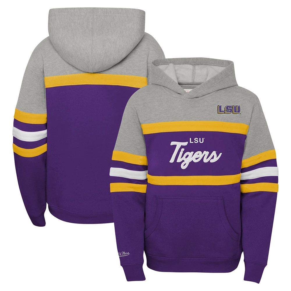 Youth Mitchell & Ness  Purple LSU Tigers Head Coach Hoodie