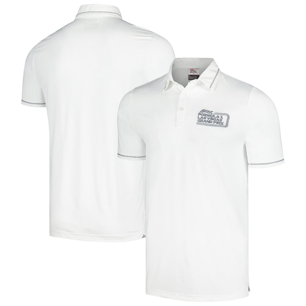 Unisex Formula 1 Las Vegas Grand Prix White 2023 Classic Polo