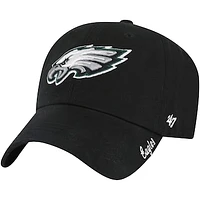 Women's '47  Black Philadelphia Eagles Miata Clean Up Adjustable Hat