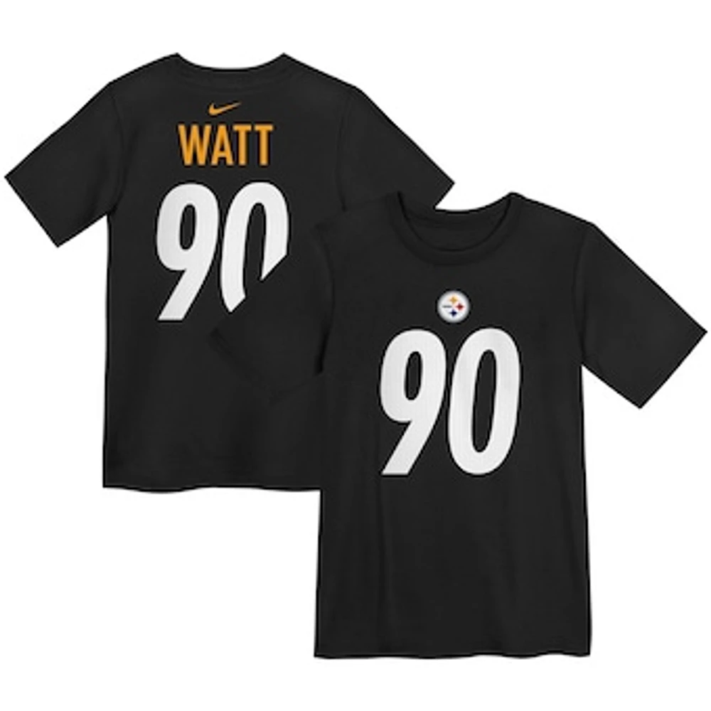 Preschool Nike T.J. Watt Black Pittsburgh Steelers Player Name & Number T-Shirt