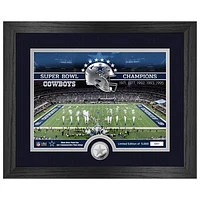 Highland Mint  Dallas Cowboys 13" x 16" Stadium Silver Coin Photo Mint