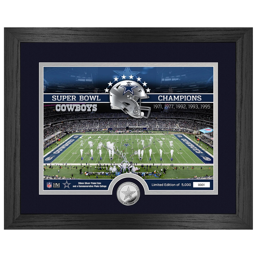 Highland Mint Dallas Cowboys 13" x 16" Stadium Silver Coin Photo Mint