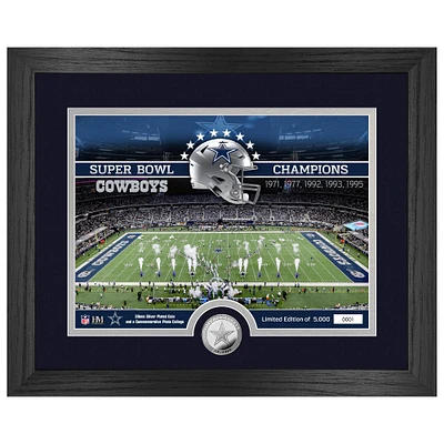 Highland Mint  Dallas Cowboys 13" x 16" Stadium Silver Coin Photo Mint