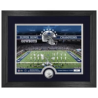 Highland Mint  Dallas Cowboys 13" x 16" Stadium Silver Coin Photo Mint