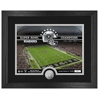 Highland Mint  Las Vegas Raiders 13" x 16" Stadium Silver Coin Photo Mint