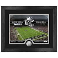 Highland Mint  Las Vegas Raiders 13" x 16" Stadium Silver Coin Photo Mint