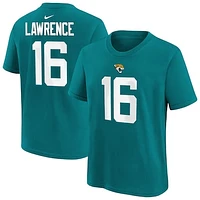 Youth Nike Trevor Lawrence Teal Jacksonville Jaguars Player Name & Number T-Shirt