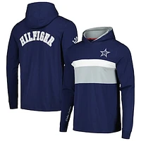 Men's Tommy Hilfiger Navy Dallas Cowboys Morgan Long Sleeve Hoodie T-Shirt