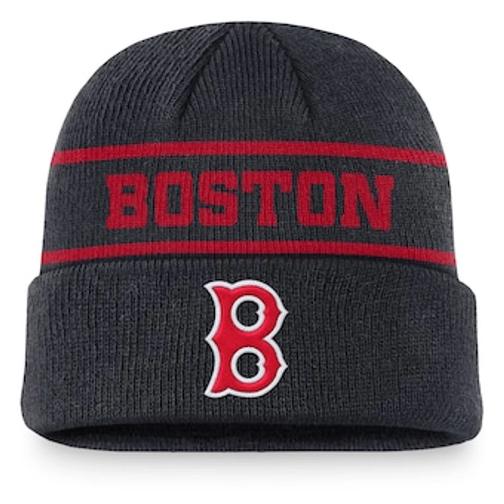 Men's Nike Navy Boston Red Sox Cooperstown Collection Rewind Terra Cuffed Knit Hat