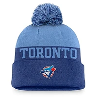 Men's Nike Royal Toronto Blue Jays Rewind Peak Cuffed Knit Hat with Pom