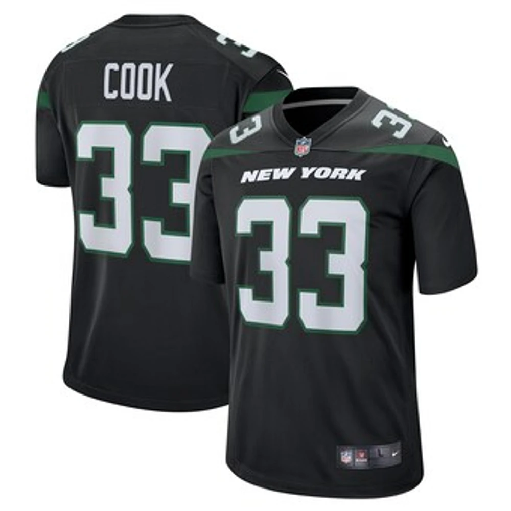 Men's Nike Dalvin Cook Stealth Black New York Jets Alternate Game Player Jersey