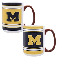 Michigan Wolverines 15oz. Home & Away 2-Pack Mug Set