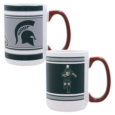 Michigan State Spartans 15oz. Home & Away 2-Pack Mug Set