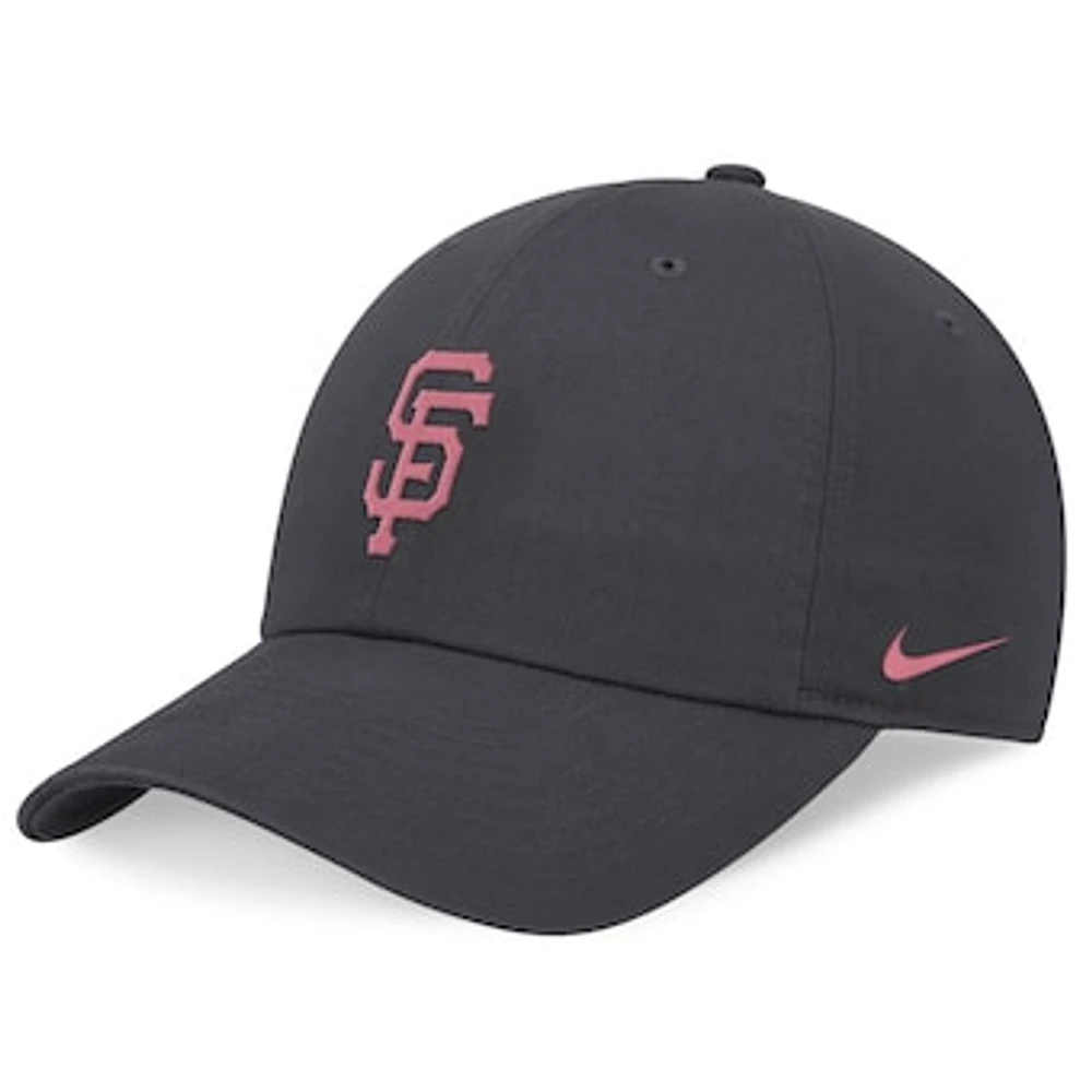 Women's Nike Graphite San Francisco Giants Desert Berry Club Adjustable Hat