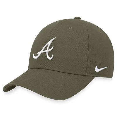 Men's Nike Olive Atlanta Braves Club Adjustable Hat