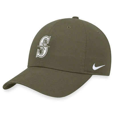 Men's Nike Olive Seattle Mariners Club Adjustable Hat