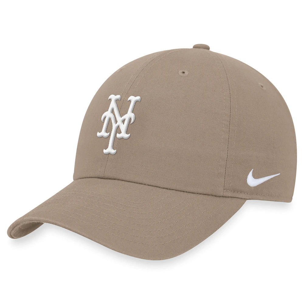 Men's Nike Khaki New York Mets Club Adjustable Hat